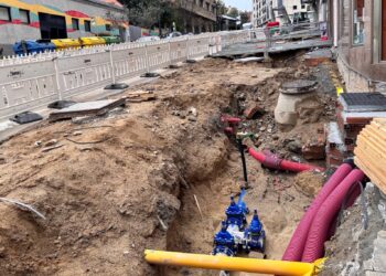 Obras con fundamento en Rúa Pintor Colmeiro