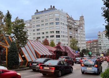 Tráfico prenavideño en Vigo
