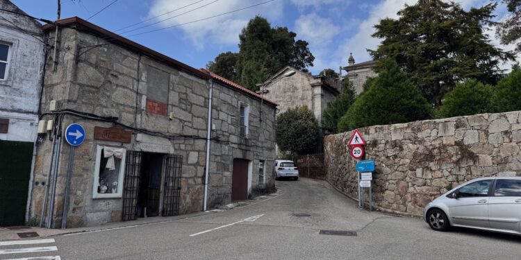 Rincón histórico de Vigo con trampa