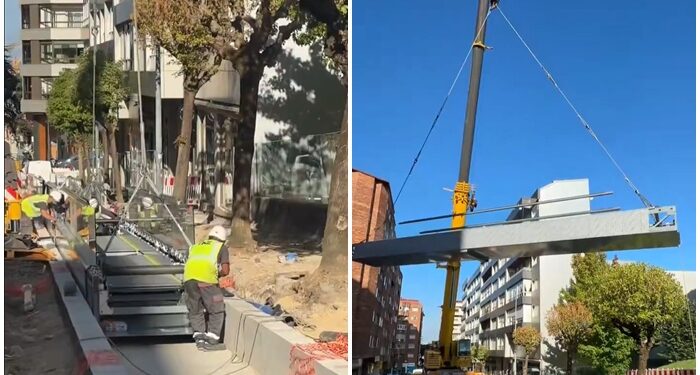 Vigo Vertical avanza en Pintor Lugrís con la colocación de dos rampas y una humanización de «alto standing»