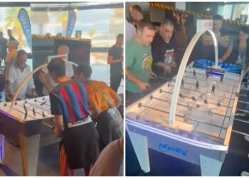 A Laxe se transforma en el epicentro de la competición con su torneo de futbolín