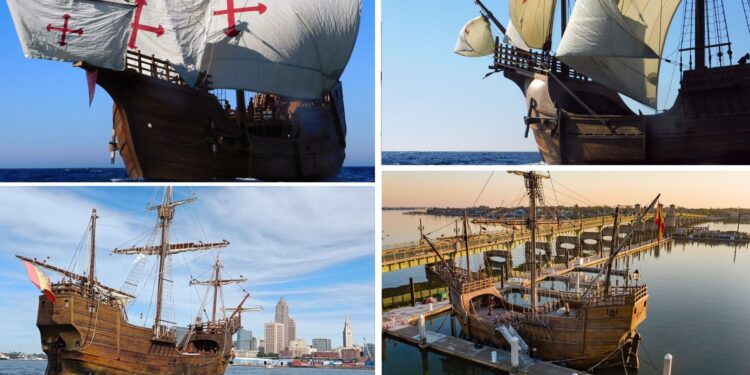 La Nao Santa María amanece en Vigo: del Cantábrico a la ría, con la historia a bordo