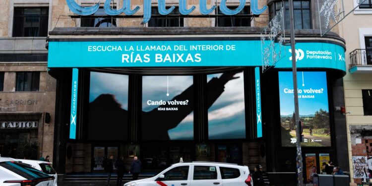 La campaña ‘Cando volves?’ da el salto a la Gran Vía de Madrid