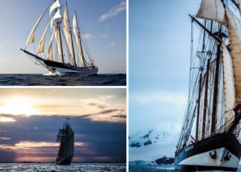 Una goleta centenaria de la expedición Darwin200, atraca de emergencia en Vigo