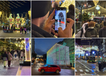 La Navidad de Vigo empieza sin agobios (ni noria): buena afluencia y tráfico fluido