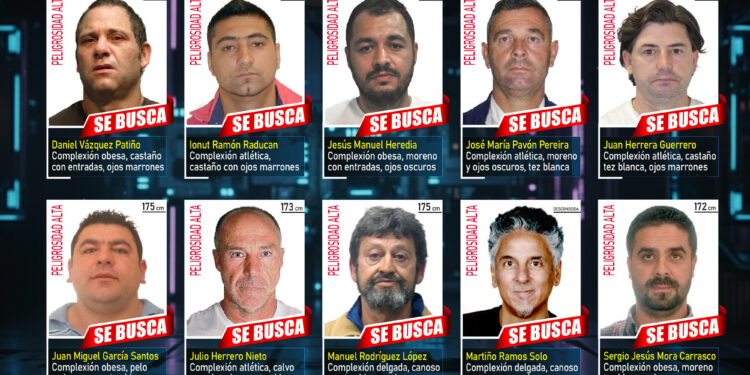 Tres de los 10 fugitivos más buscados de España son gallegos y la Policía pide ayuda para localizarlos