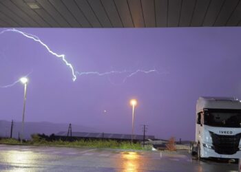Noche de rayos y truenos: una borrasca en toda regla