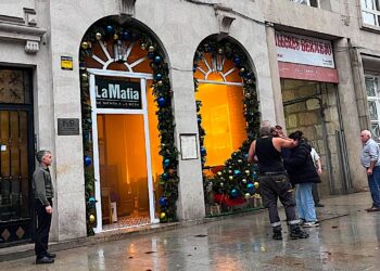 Arde un céntrico restaurante de Vigo