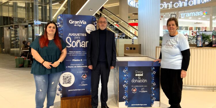 Gran Vía de Vigo se alía con dos entidades de la ciudad para «llevar ilusión» a niños y niñas
