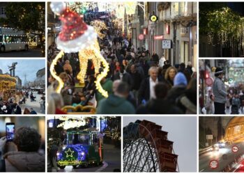 Primer lleno de la Navidad en Vigo con las atracciones (menos una) a pleno rendimiento y enfado de residentes
