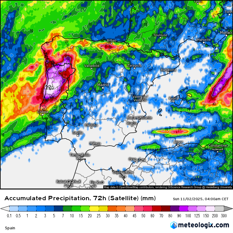Una nueva borrasca para abrir noviembre en Vigo: rachas de 80 km/h y lluvias de 40 l/m2