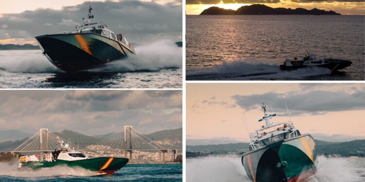 Así es la nueva patrullera de la Guardia Civil, ‘made in Moaña’, para cazar narcolanchas