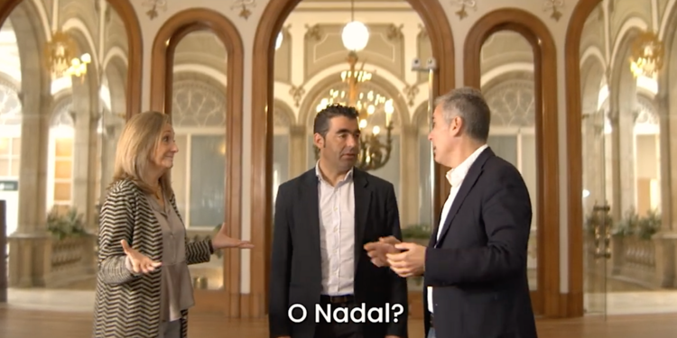 Los dirigentes de la Diputación afloran un desconocido talento actoral para felicitarte la Navidad