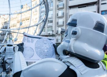 Los soldados imperiales regresan a la Estrella de la Muerte de Vigo por Navidad