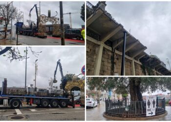 El Paseo de Alfonso (y su histórica balaustrada) se quedan al desnudo