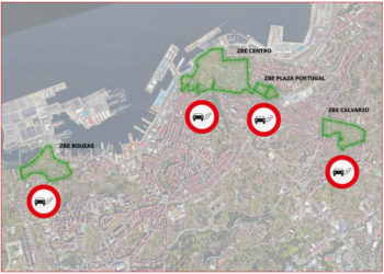 Así avanza (de forma desigual) la implantación de zonas de bajas emisiones en las ciudades gallegas