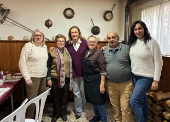 Luisa Sánchez visita Bembrive en las semanas previas a San Blas