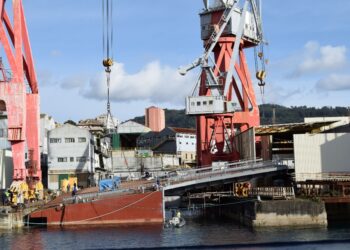 El resurgir de la ría: el astillero San Enrique bota su primera gran obra en años
