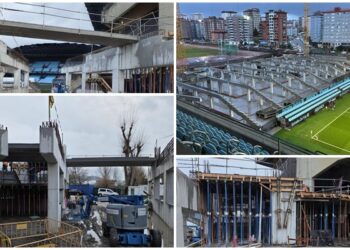 Así están las obras de la grada de Gol por dentro: «nuevo hito» con el primer forjado de hormigón