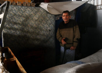 El invierno que quema en la antigua estación de autobuses en Vigo