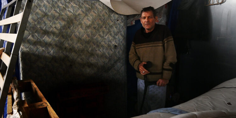 El invierno que quema en la antigua estación de autobuses en Vigo