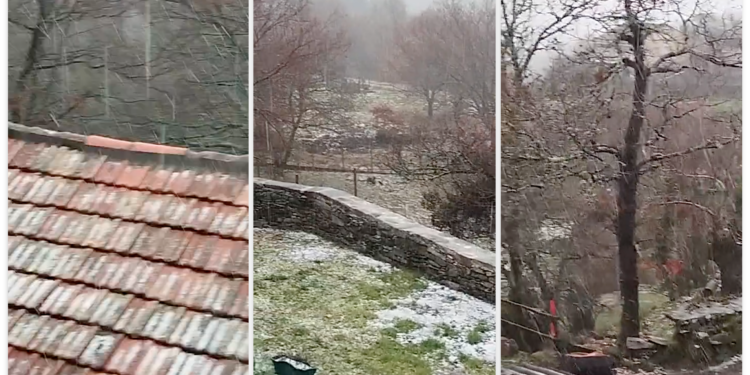 Ya nieva en A Cañiza