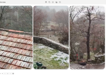 Ya nieva en A Cañiza