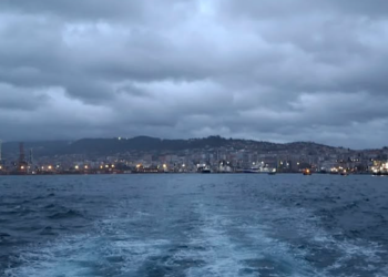 El temporal condiciona el transporte de ría en Vigo