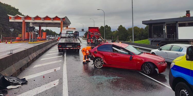 Susto en el enlace del Corredor do Morrazo y la AP9