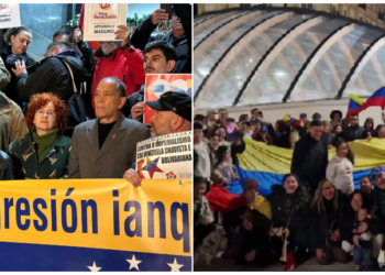 Venezolanos celebran en Vigo la caída de Maduro y el consulado acoge una «condena contra el ataque»