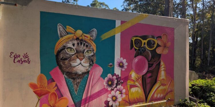 Un mural solidario (e itinerante) con sello de Vigo ya compite con los 50 mejores del mundo