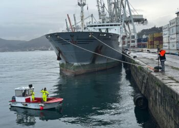 Chequeo completo a las dársenas del Puerto de Vigo para entender qué ocurre en el fondo marino