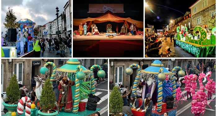 Los Reyes Magos llenaron de luz e ilusión el área de Vigo
