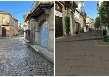 Las obras para humanizar la rúa Pazo, en Bouzas, sufren un contratiempo: se duplica el plazo de ejecución