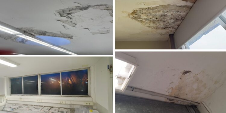 La situación se vuelve crítica en el Manuel Antonio de Vigo: hongos en las aulas de Sanidad