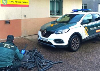 La Guardia Civil desarticula en Gondomar una célula dedicada al robo de cable tras cuatro meses de investigación