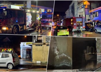 Un incendio en una conocida empresa de Beade moviliza a Bomberos y Policía