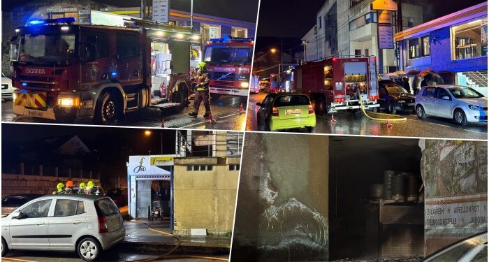 Un incendio en una conocida empresa de Beade moviliza a Bomberos y Policía